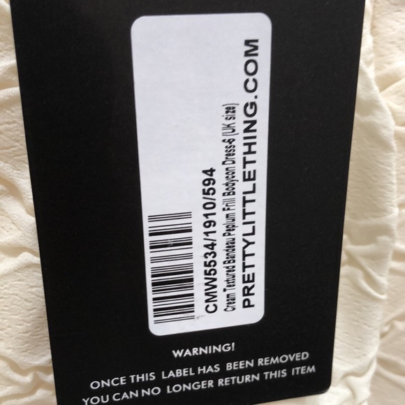 NWT strapless bodycon mini dress - Picture 4 of 4